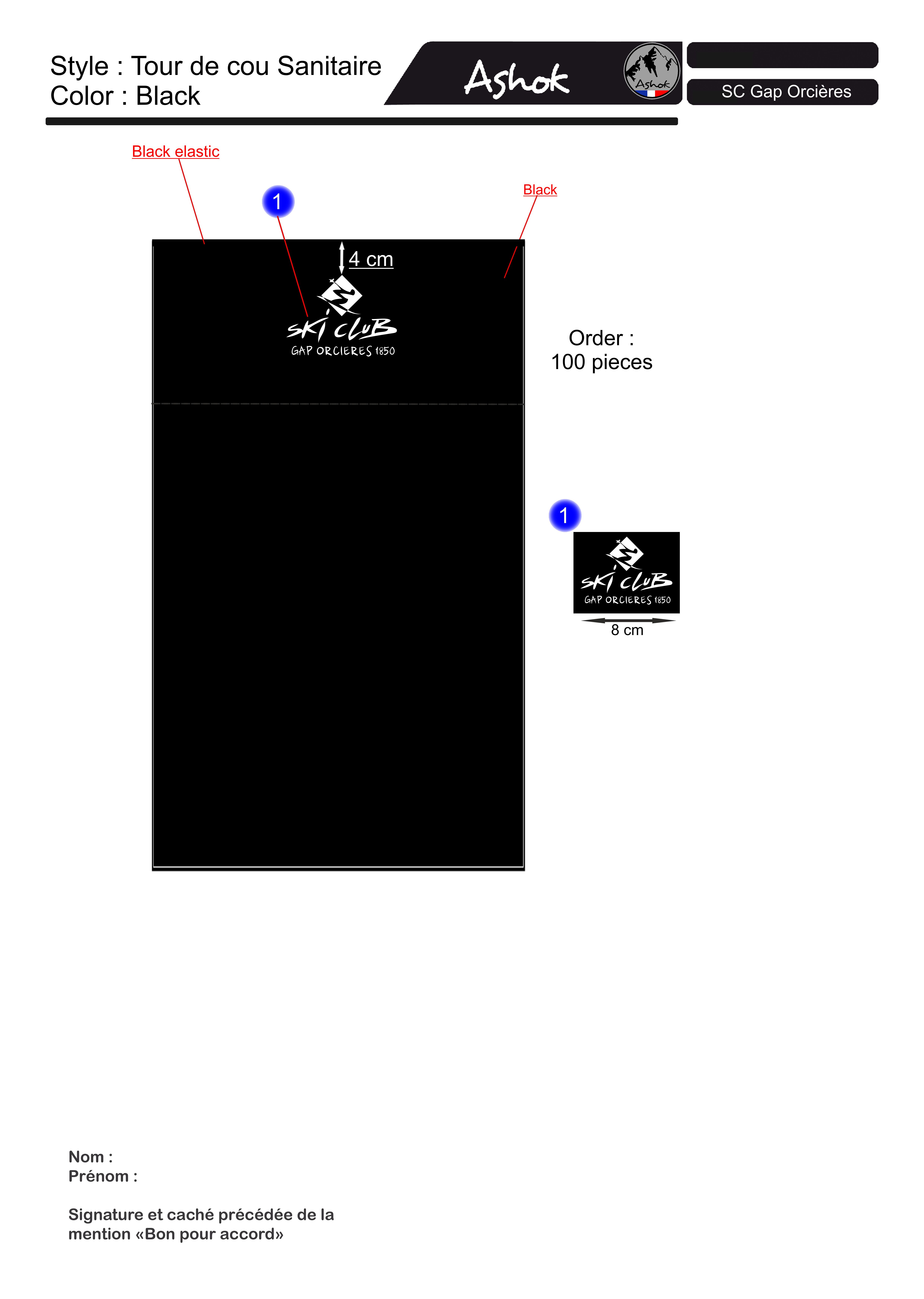 Tour de cou ski club